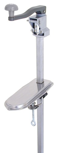 Dosenöffner mit Tischauflage 25 x 10 x 1,5 cm Standardmodell, aus Edelstahl 18/0, variabel für Dosen bis maximal 56 cm Höhe, für