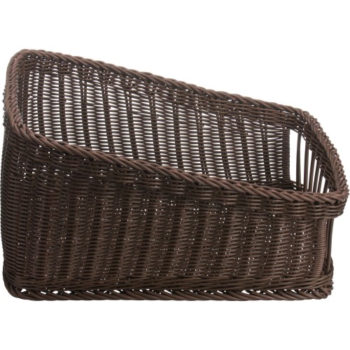 Westmark Präsentationskorb eckig, 40 x 50 x 16/27cm, braun