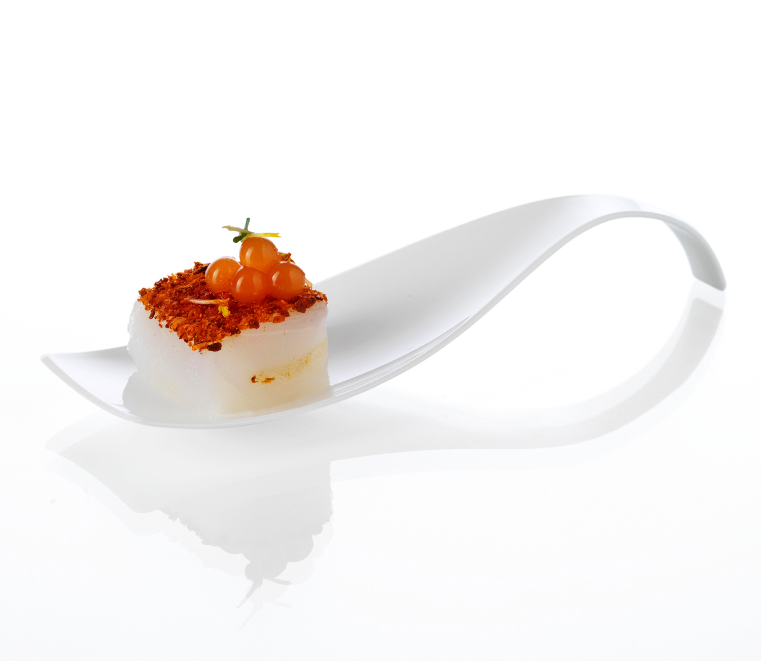 ARAVEN Probierlöffel aus dem WAVE Catering-Sortiment, weiß und aus Polystyrol