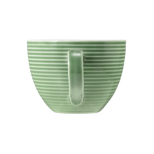 Seltmann Kaffeeobertasse 0,26 l mit Relief, rund mit Relief, Form: Beat, weiss Salbei7, hohe Kantenschlagfestigkeit, Made in Germany