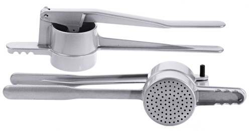 Spätzlepresse für kurze Knöpfle beschichteter Aluminiumguss, ergonomisch geformt, lebensmittelecht, hygienisch, hochqualitative