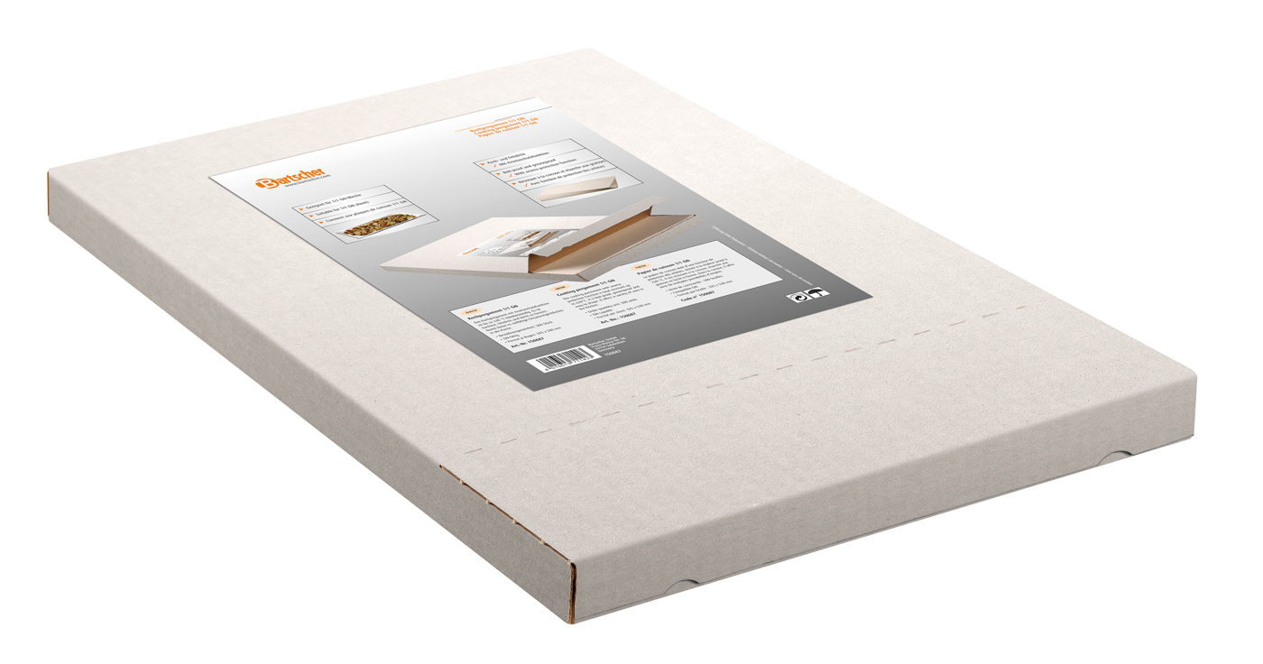 Bartscher Kochpergament 1/1 GN | Hitzebeständigbis: 220 °C | Maße: 53 x 32,5 x 3,5 cm. Gewicht:3,6 kg