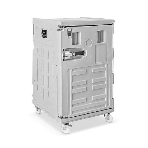 ETHERNASOLID® Thermobehälter Cargo 370, Frontlader, 370 Liter Kapazität, mit Rollen