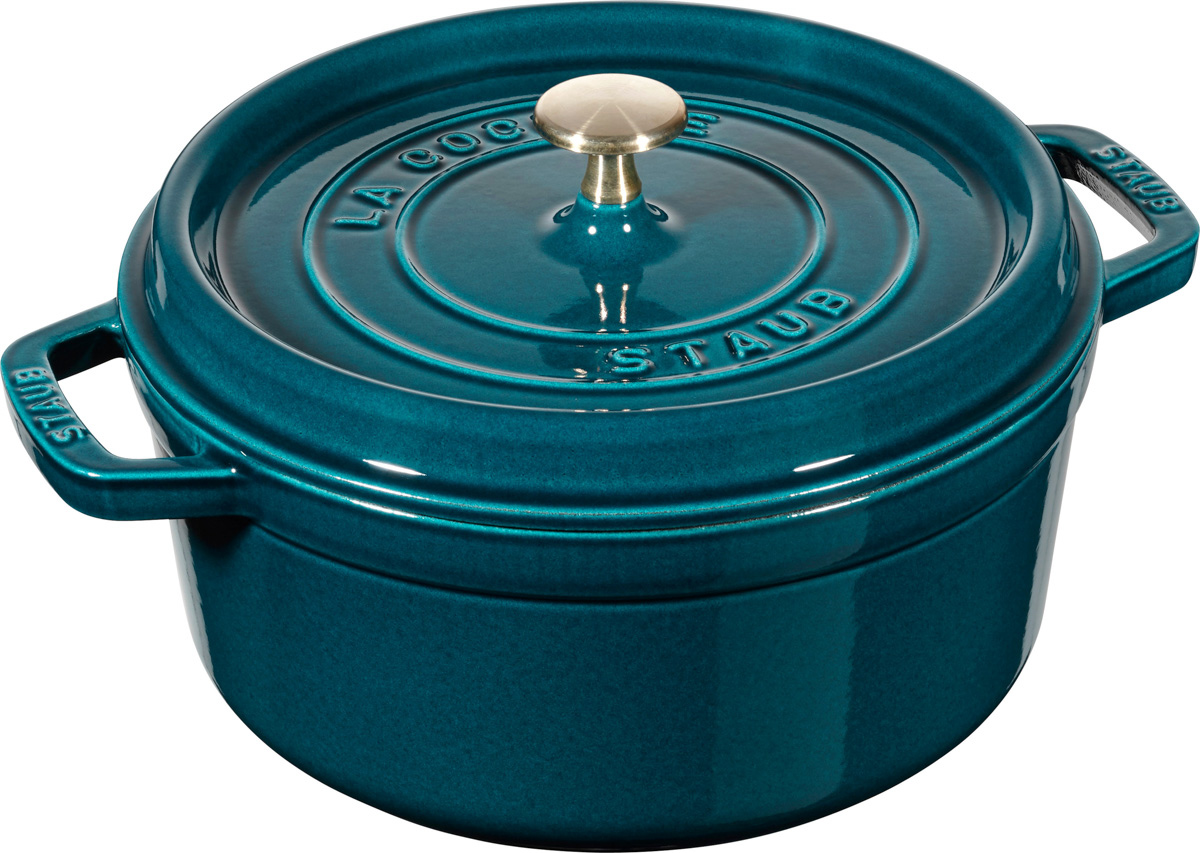 Cocotte, 24 cm, La-Mer, rund, Gusseisen, Serie: La Cocotte. Marke: Staub