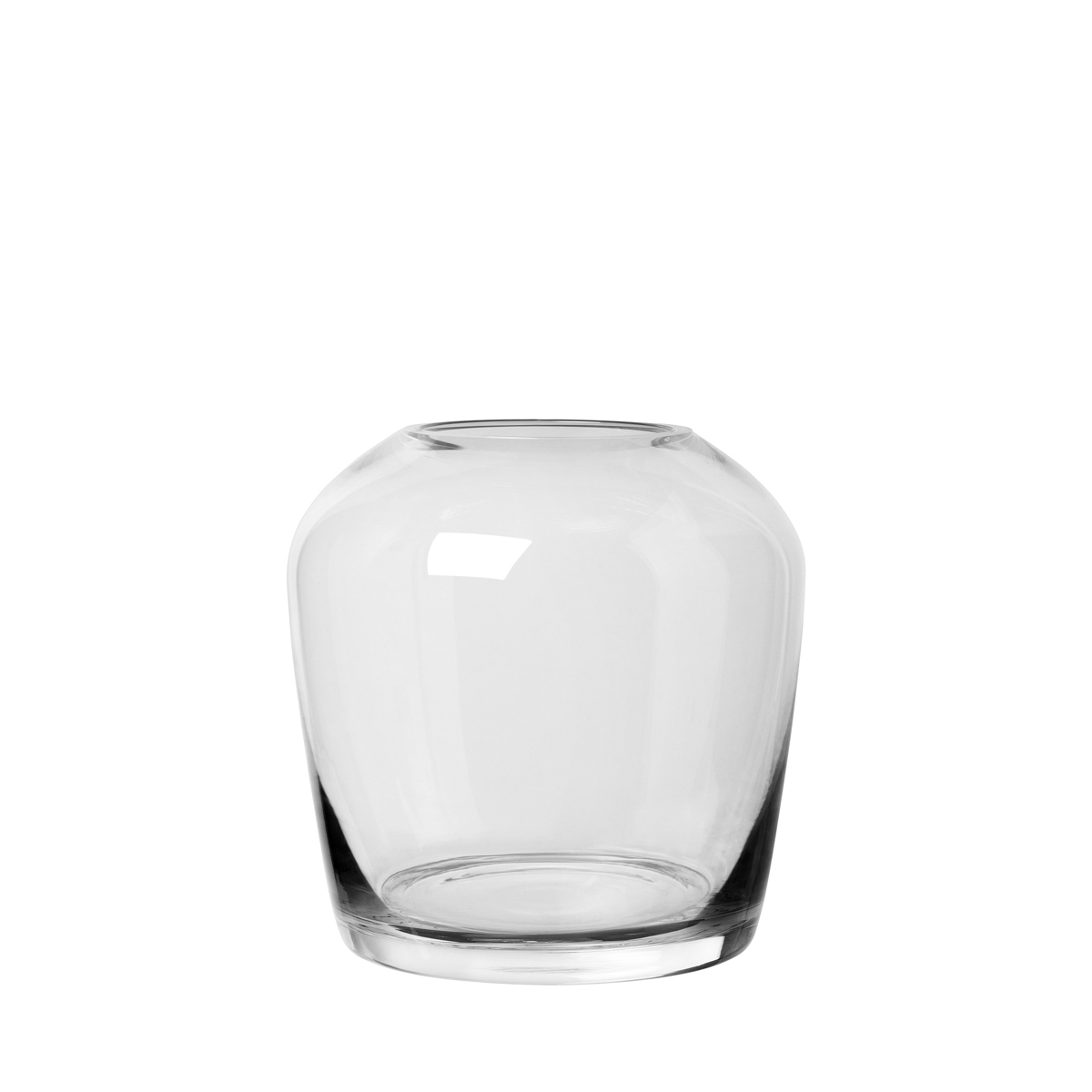 Vase -LETA- Clear Size M, Ø 13 cm. Material: Glas farbig. Von Blomus.