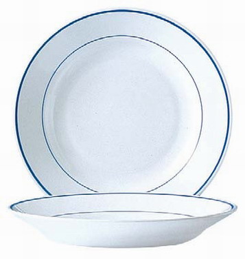Suppenteller Ø: 22,5 cm - aus Hartglas ARCOROC - Dekor Delft