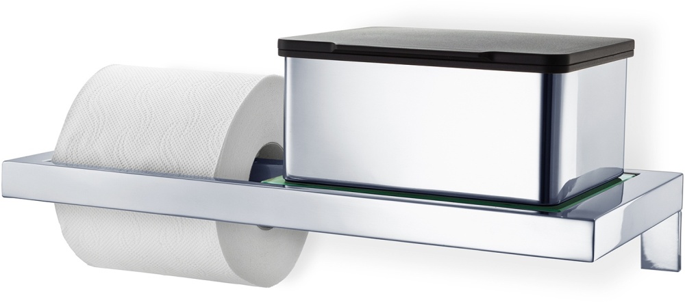 BLOMUS WC-Rollenhalter mit Glasablage - poliert -