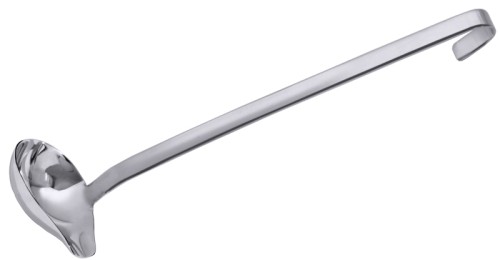 Saucenkelle,  fugenlos aus Edelstahl 18/10, hochglänzend, mit einseitigem Ausguss, schwere Qualität Löffelmaß: 7,5 cm x 4,5 cm,