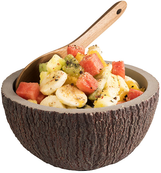 Schale -COCONUT- Ø 18 cm, H: 9,5 cm Beton, 1 Liter mit möbelschonender Unterseite nicht spülmaschinengeeignet zerbrechlich