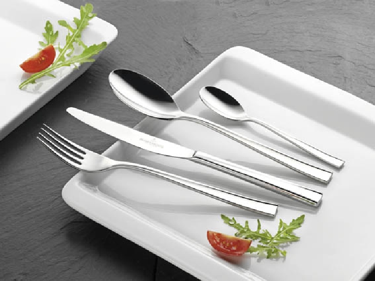 MONTEREY Menümesser, massiv Chromstahl, poliert, Länge: 232mm, 4mm Materialstärke.