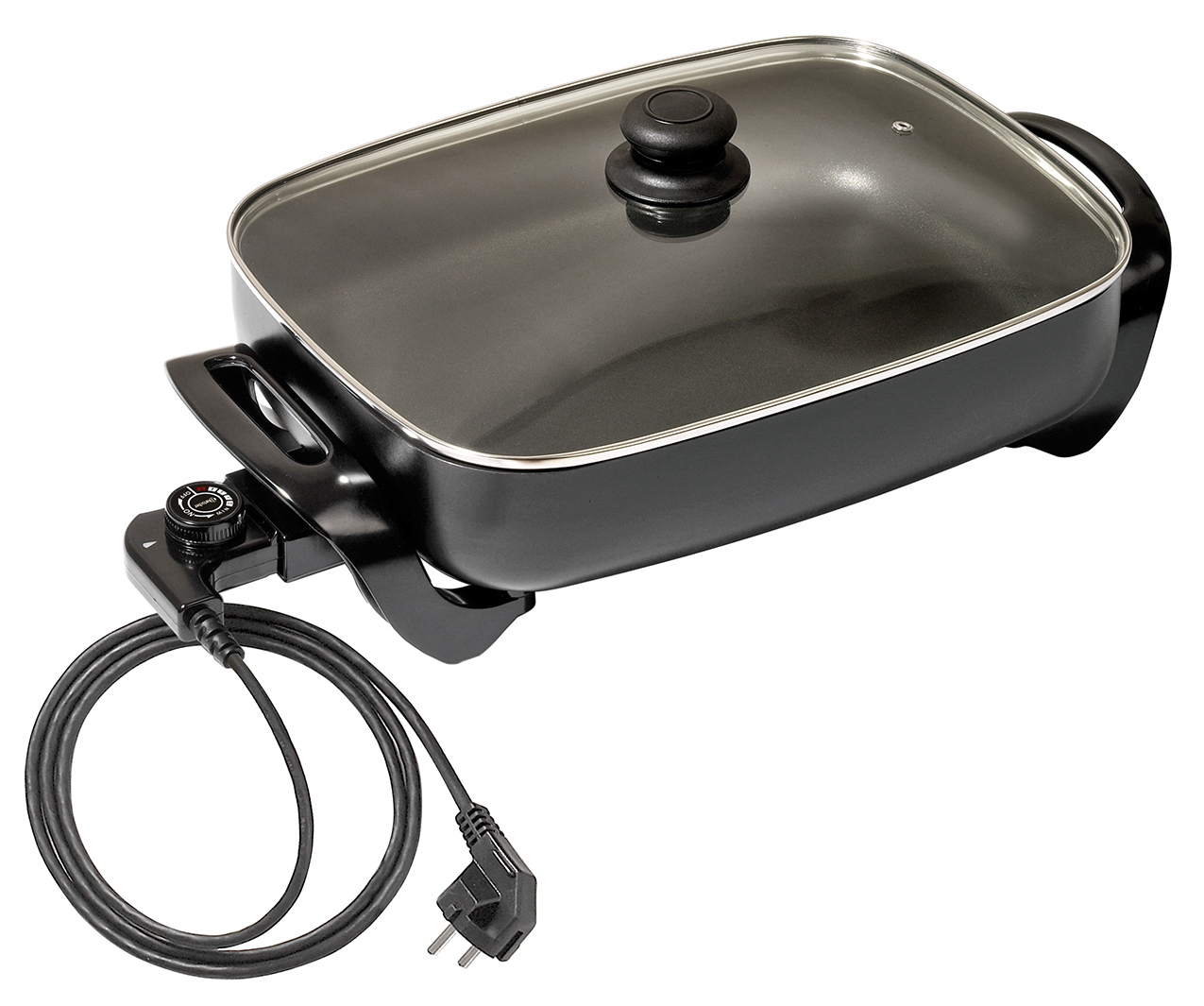 Bartscher Multipfanne 40x30 | Ausführung innen:Antihaftbeschichtung | Maße: 49 x 31 x 19,5 cm.Gewicht: 3,2 kg