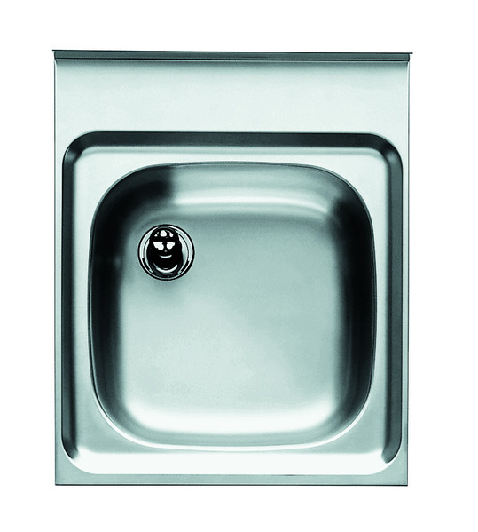 BLANCO Spültischabdeckung/Ausgussbecken AB, aus Edelstahl, gem. DIN 18861, Randhöhe: 50 mm, rückseitigs Stehbord: 50 mm hoch mit Umschlag,