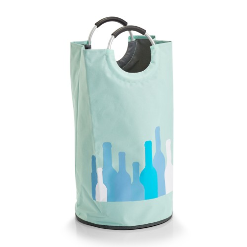 Flaschensammler, 100% Polyester; Aluminium Ring, Ø36x72 cm. Farbe: mint. Unser Flaschensammler aus strapazierfähigem Polyester punktet nicht nur