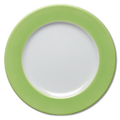 Speiseteller flach 26cm, Farbe: light green / hellgrün, Form: Eschenbach Coffeeshop Color.