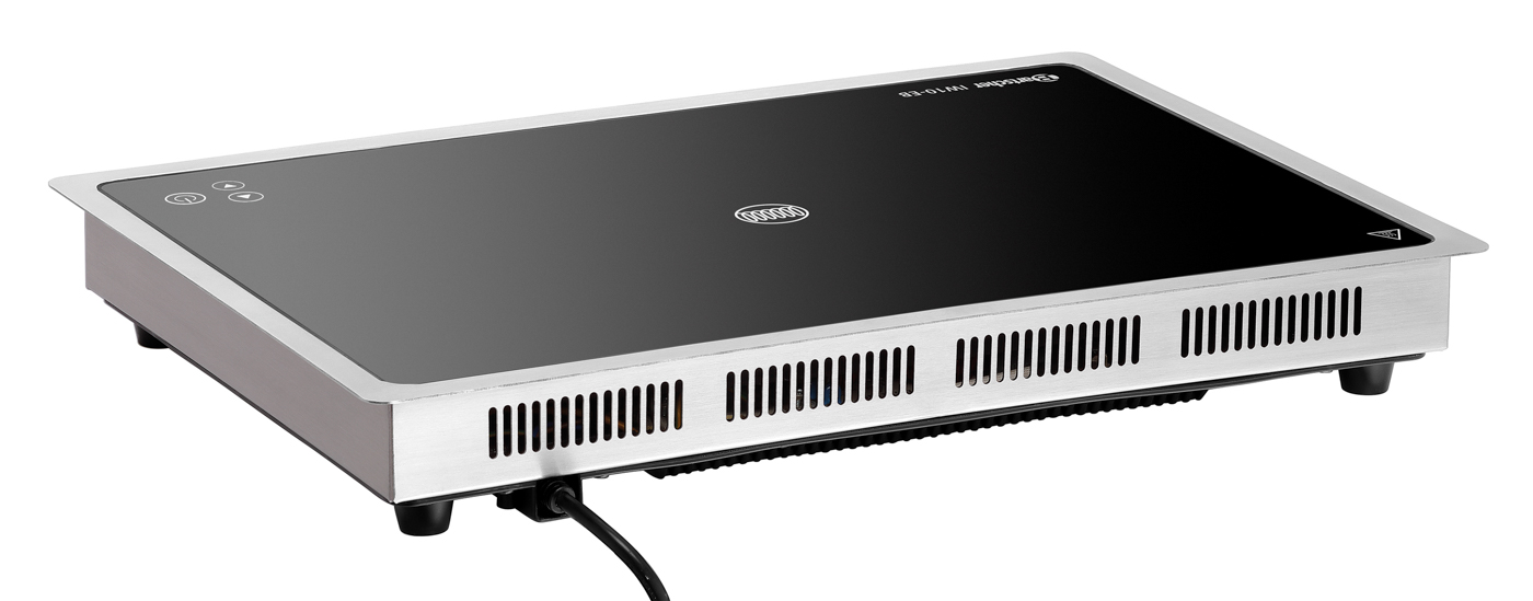 Bartscher Induktionswarmhalteplatte IW10-EB |Farbe: Schwarz ,Silber | Maße: 49 x 34,5 x 6,7 cm.Gewicht: 5,4 kg