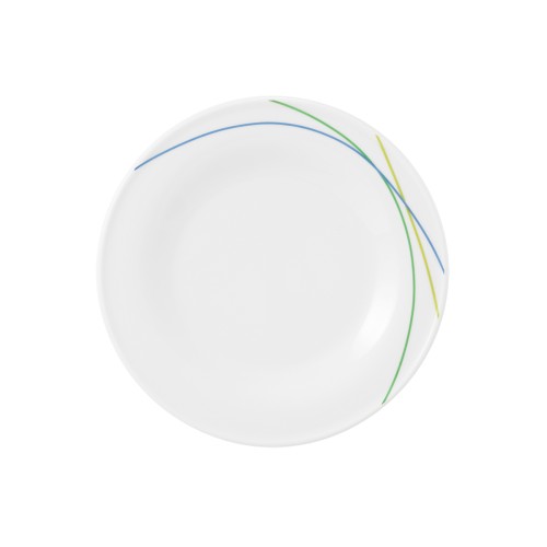 Seltmann Teller flach 17 cm, rund, Form: Community, Dekor: 57403 Green Line, hohe Kantenschlagfestigkeit, Made in Germany