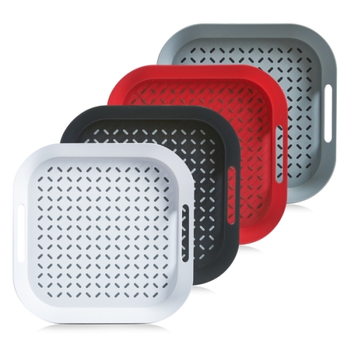 Zeller Tablett m. Anti-Rutsch-Belag, Kunststoff, sort.