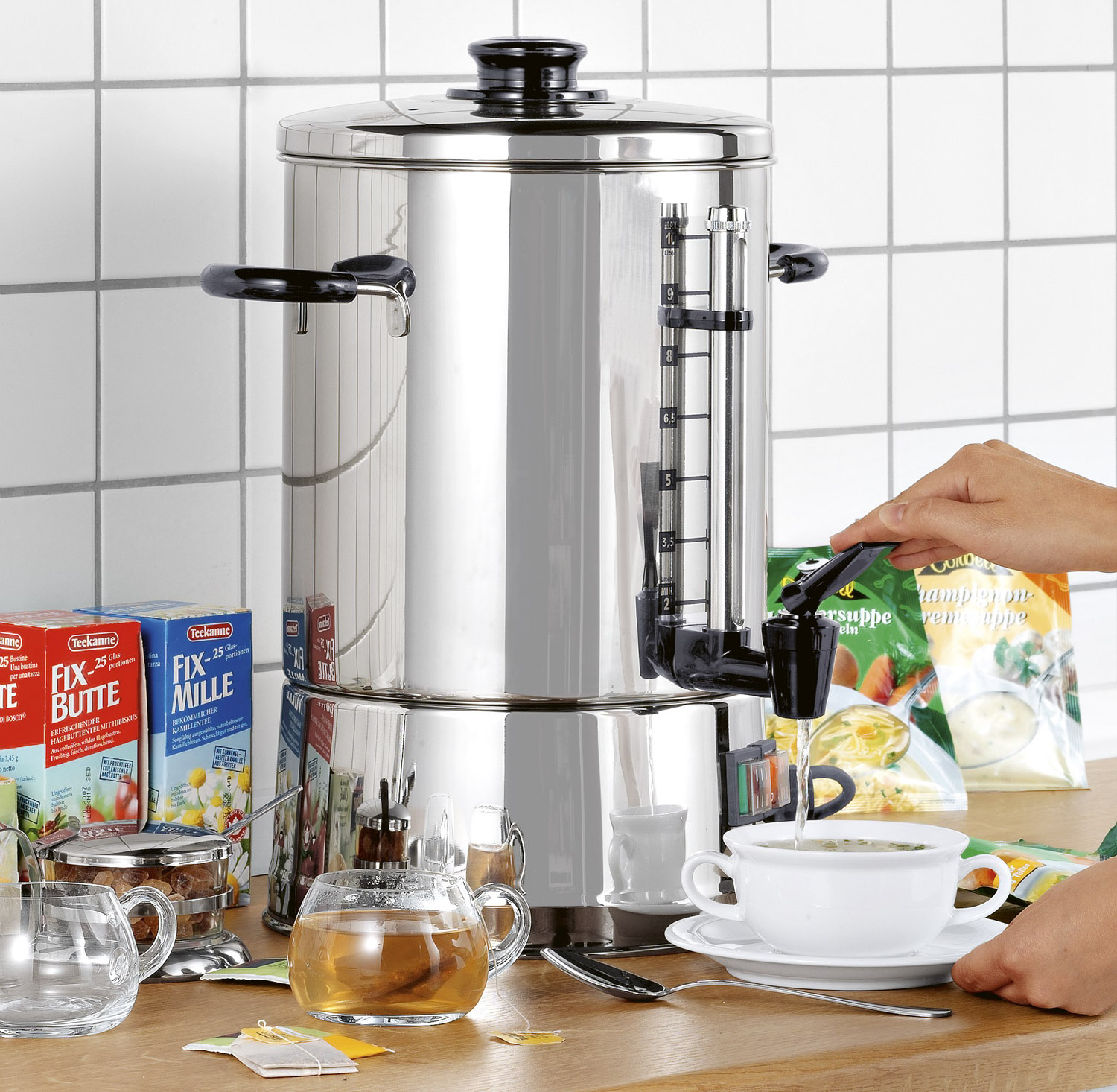 Hogastra Heißwasserautomat HOT SPOT Eco-Line HWT 6 Inhalt: 2 bis 6 Liter,  max. 45 Tassen, Höhe: 41 cm, Durchmesser: 22 cm