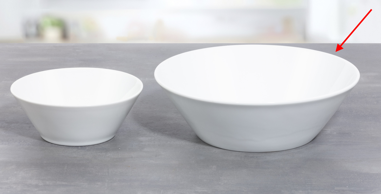 Salatschüssel SOLEA, Farbe: weiß, Durchmsser: 24 cm.