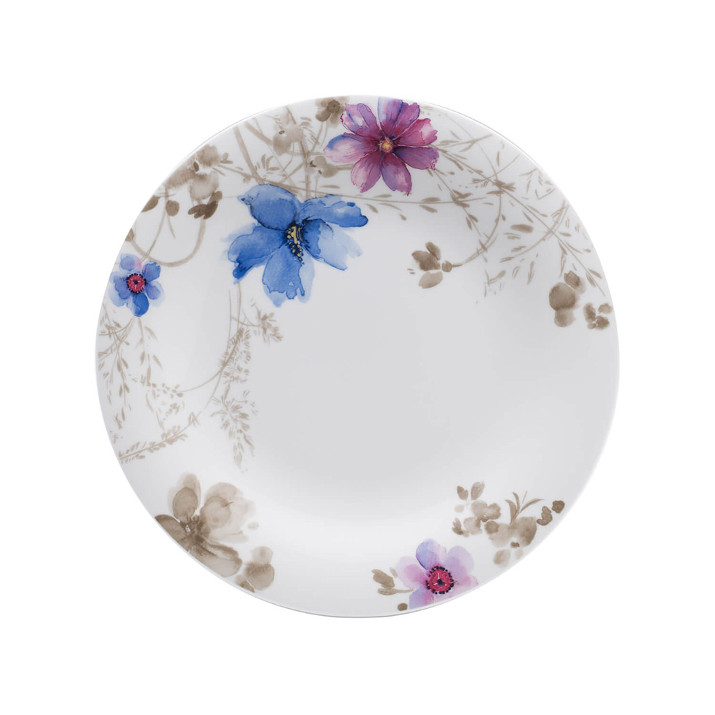 Villeroy und Boch Speiseteller - Maße: 27 x 27 x 2,3 cm / Ser.: Mariefleur Gris Basic