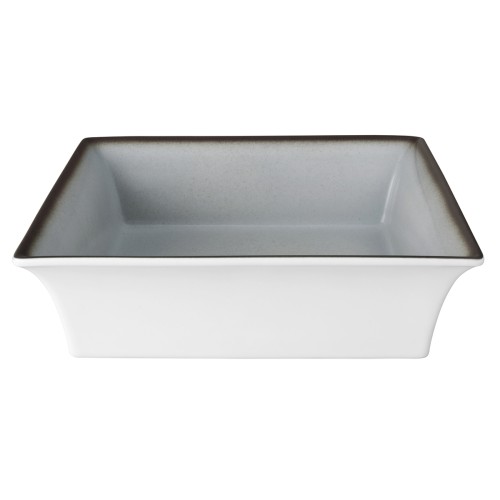 Seltmann Bowl 5160 25x25x7 cm, eckig, Form: Buffet-Gourmet, Dekor: 57124 8, hohe Kantenschlagfestigkeit, Made in Germany