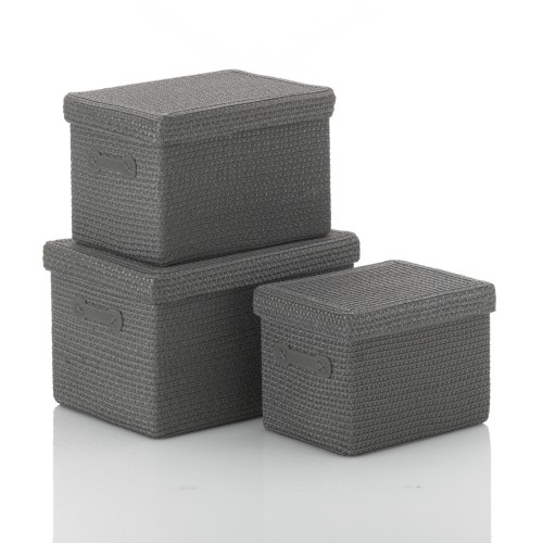 Korb-Set Rimossa PP-Kunststoff grau 3tlg von Kela