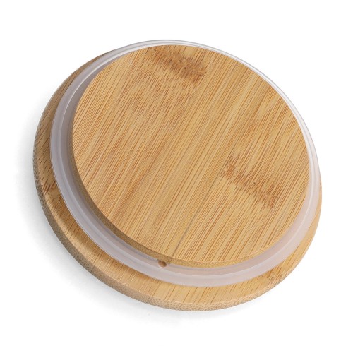 Vorratsdose m. Bambusdeckel, 770 ml, Steingut,.