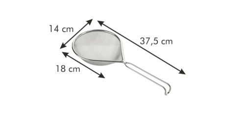 Längliches Sieb GrandCHEF 14x18 cm