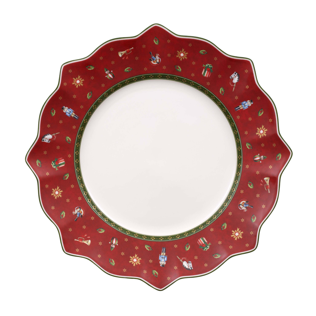 Villeroy und Boch Speiseteller rot - Maße: 29 x 29 x 3,6 cm / Ser.: Toy's Delight