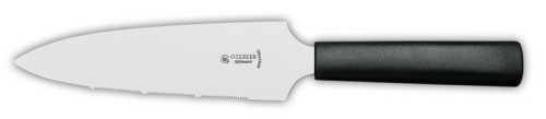 Tortenmesser gezahnt 16 cm, schwarz Giesser - Made in Germany
