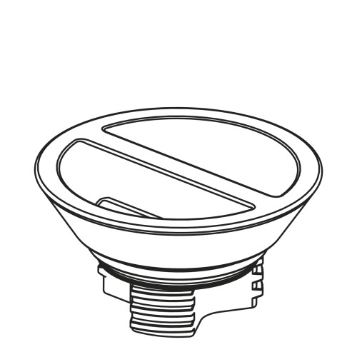 HOTTIE Deckel für Isolierkanne grau, Maße: 92 x 92 x 52 mm