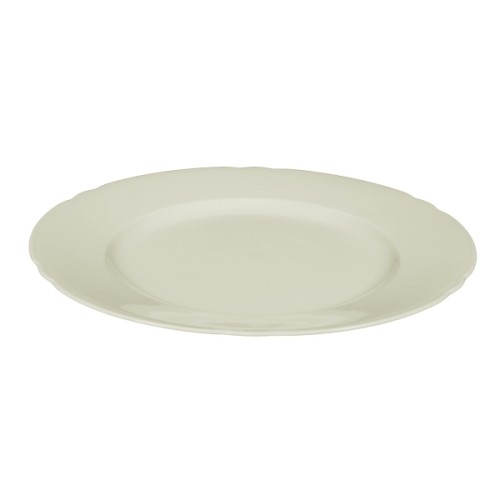Seltmann Speiseteller 27 cm Fahne, Form: Marieluise, Glasur: elfenbein, Dekor: 00003