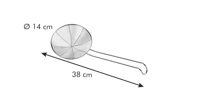 Spiralförmiger Schaumlöffel GrandCHEF 14 cm