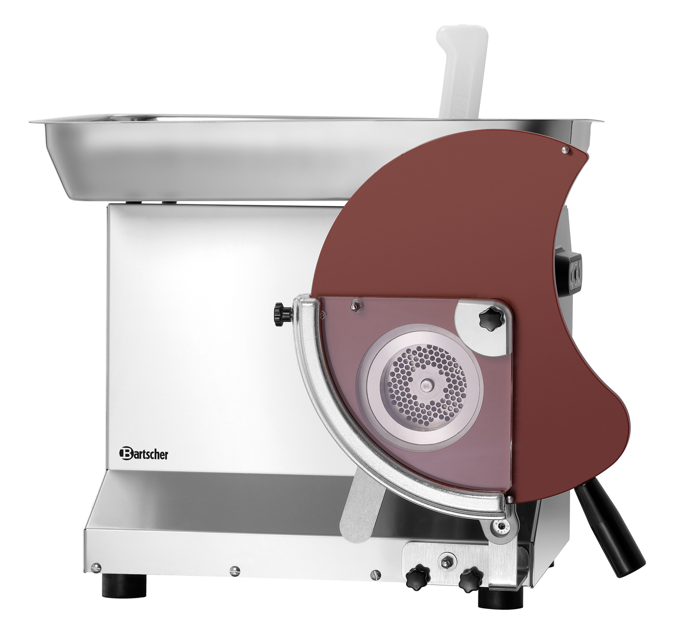 Bartscher Hamburgerpresse FW200 | WerkzeugloseMontage ,Start/Stop-Automatik ,Magnetschalter |Maße: 32 x 17,5 x 41,5 cm.