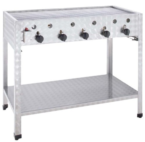 NEUMÄRKER Gas-Kombi-Standbräter - 5 Brenner nur für Propan-/Butangas 980x530x830 mm