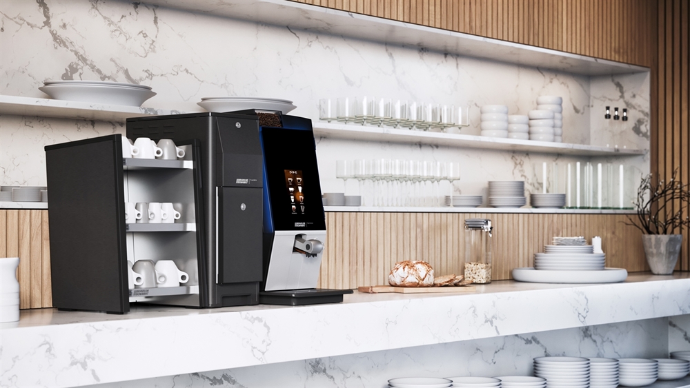 BONAMAT Kaffeevollautomat Esprecious 21, vollautomatische Spezialitätenkaffeemaschine, auch für diverse andere Heißgetränke, Touchscreen