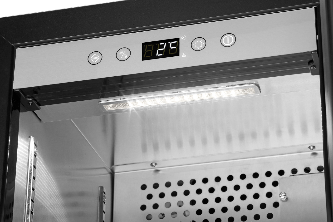 Bartscher Dry Age Schrank 63 | Abschließbar: Ja |Maße: 40 x 60,5 x 87,5 cm. Gewicht: 40,6 kg