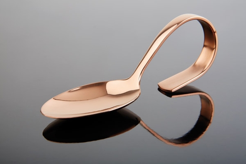 Gourmet-Löffel -CLASSIC- Länge: 12 cm 18/8 Edelstahl, Kupfer-Look spülmaschinengeeignet Farbe: Kupfer