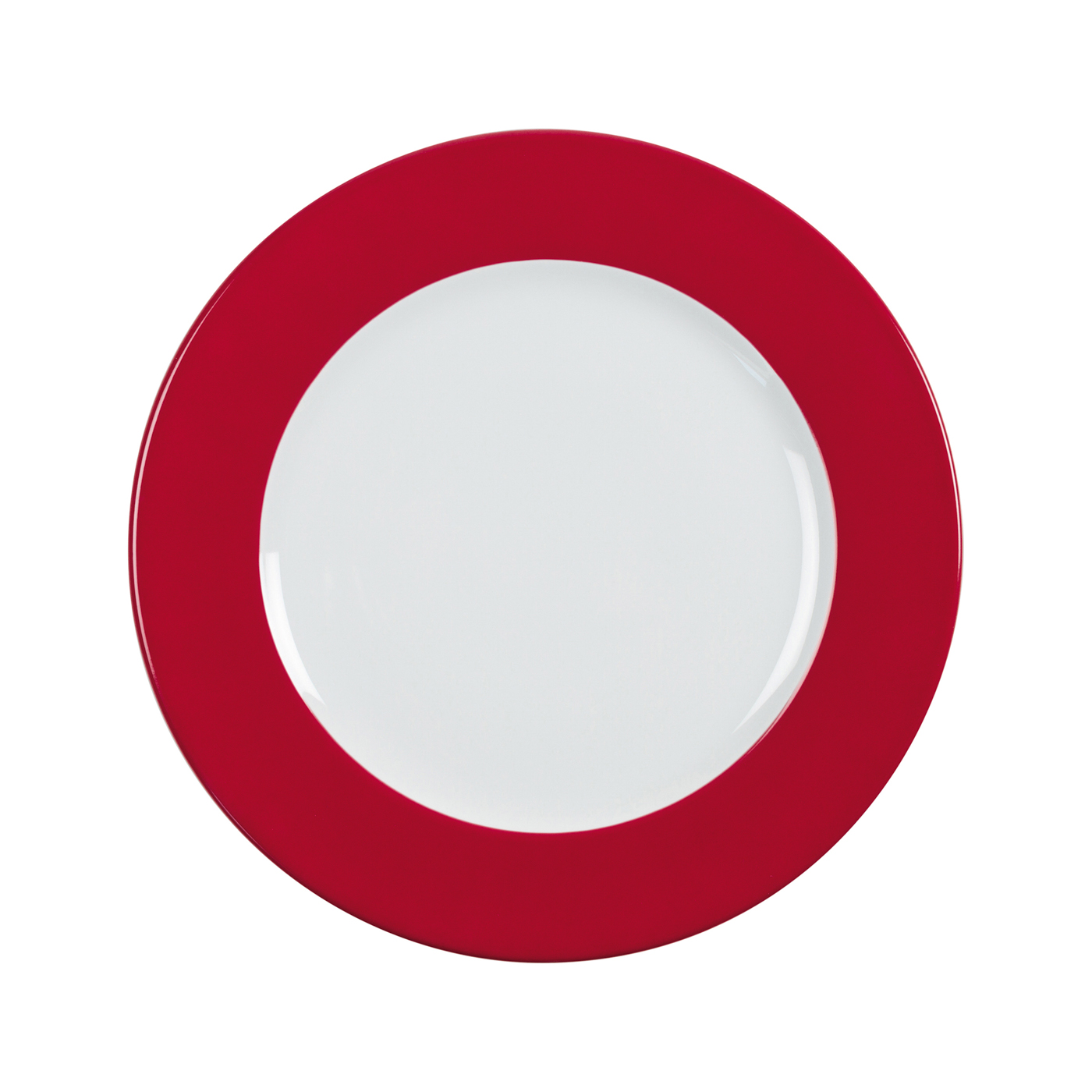 Teller flach 26 cm - Form: Table Selection -, Dekor 79936 kirsche - aus Porzellan. Hersteller:, Eschenbach. "Made in Germany".