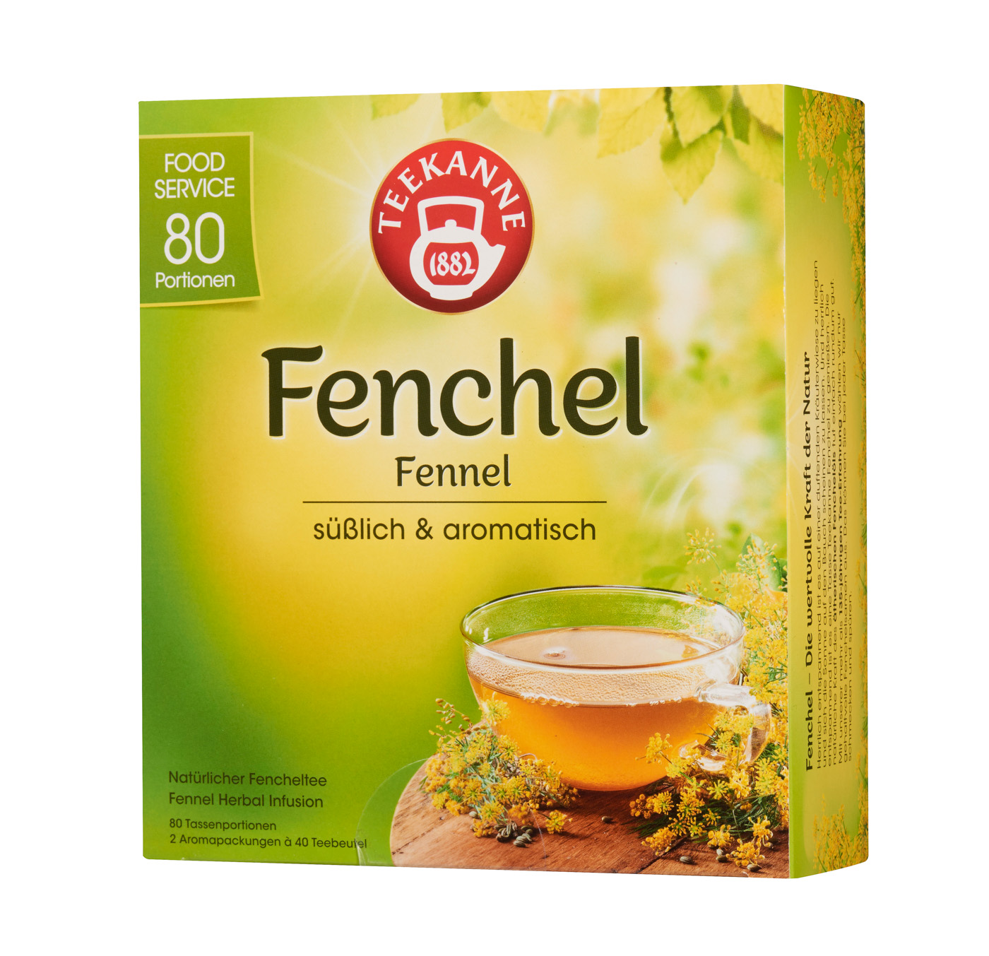 Teekanne Fenchel - wohltuend und aromatisch Pemium Gastro - Glasportionen ohne Einzelumhüllung Inhalt: 100 Beutel