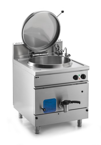 SARO Elektro-Kochkessel Modell LQ / PIE410 Made in Europe - Material: Edelstahl - Thermisch isolierter Griff - Wärmeisolierung durch