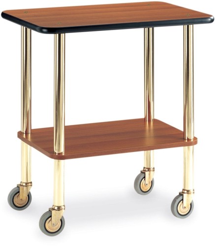 ETERNASOLID® Servierwagen CLASSIC, Kirsche, Farbe Beine - Messing