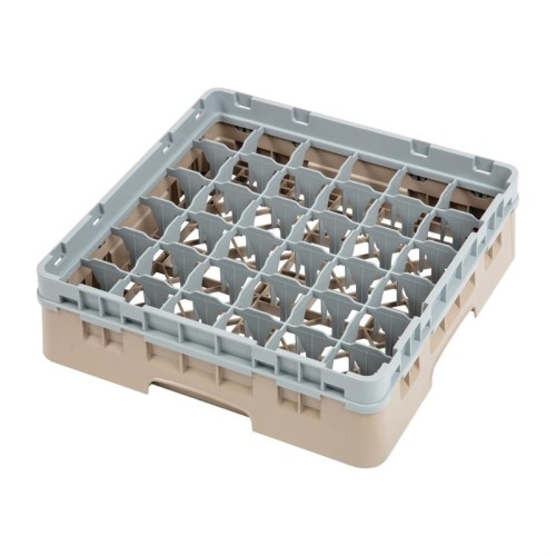 Cambro Gläserspülkorb beige mit 36 Fächern max Glashöhe 9,2cm. Dieser Gläserspülkorb bietet optimalen Schutz für Ihre