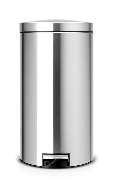 Brabantia Twin Treteimer 20/20 L mit 2 Kunststoffeinsätzen Matt Steel Fingerprint Proof