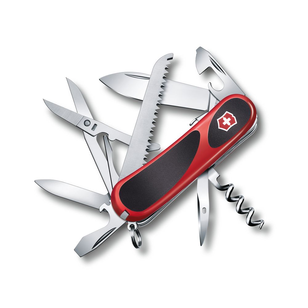 Victorinox EvoGrip S17, 85mm, TASCHENMESSERhalen,rot/schwarz, Blister
