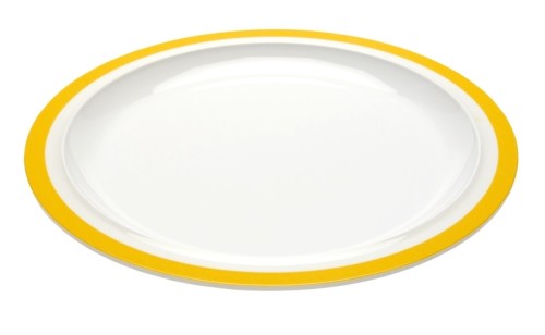 Ornamin Teller flach 503 Rand gelb Ø 22cm