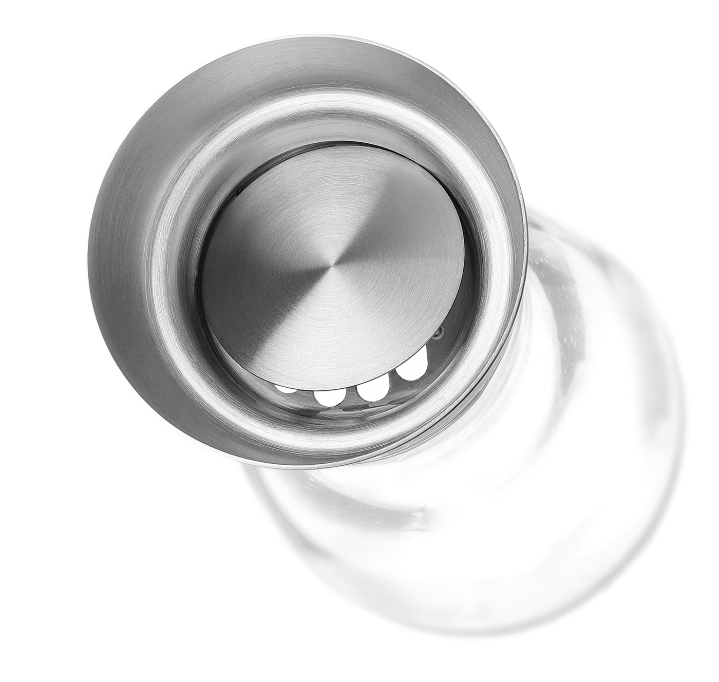 Bartscher Glaskaraffe 0,75L | Deckel-Deckel mitAusgießmechanik ,Automatische Verschlussklappe |Maße: 10 x 10 x 29,5 cm. Gewicht: 0,61 kg