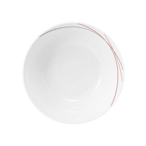 Seltmann Schüssel rund 18 cm, rund, Form: Community, Dekor: 57402 Red Line, hohe Kantenschlagfestigkeit, Made in Germany
