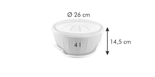 Hefeteigschüssel+Gelkissen DELICIA Ø26cm