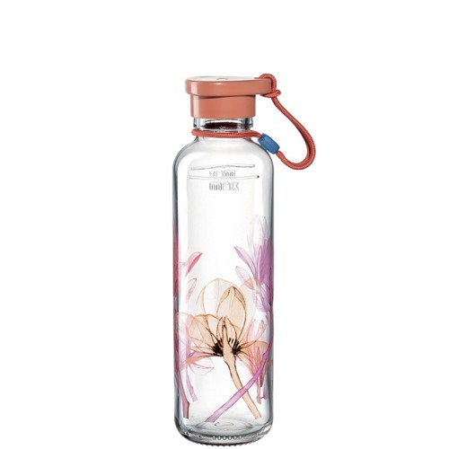 GK/Flasche 0,5l rot Flower - Leonardo